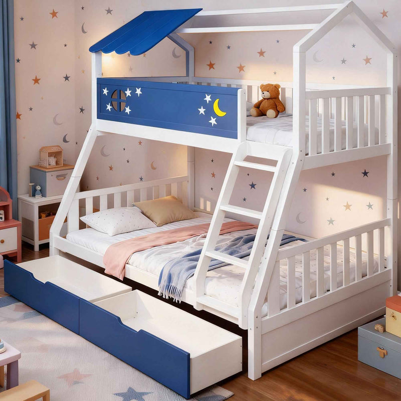 Moonlight Kid Bunk Bed - Stylish and Space-Saving Bunk Bed for Kids