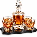 Italian Crafted Crystal 5 Piece European Style Wine, 855ml