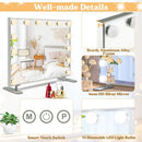 2-in-1 Vanity Mirror with 14 Dimmable LED Bulbs by LJGDeals