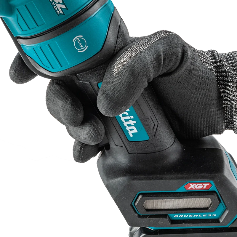 Makita GAG14M1 40V max XGT® Brushless Cordless 4‑1/2” / 6" Paddle Switch Angle Grinder Kit, with Electric Brake (4.0Ah)