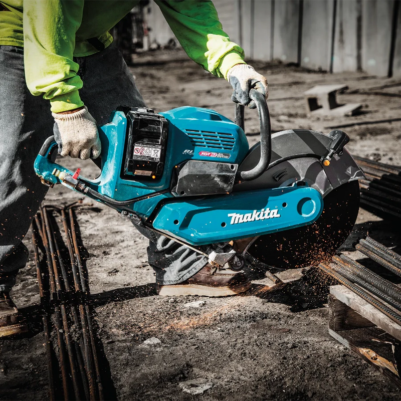 Makita GEC01PL4 80V max (40V max X2) XGT® Brushless 14" Power Cutter Kit with 4 Batteries, AFT®, Electric Brake (8.0Ah)