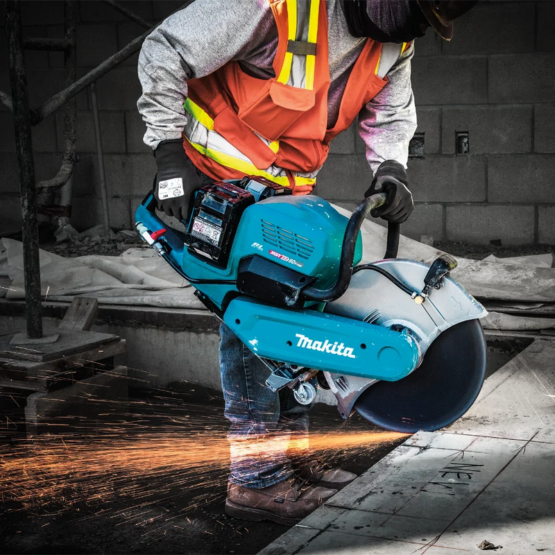 Makita GEC01PL4 80V max (40V max X2) XGT® Brushless 14" Power Cutter Kit with 4 Batteries, AFT®, Electric Brake (8.0Ah)