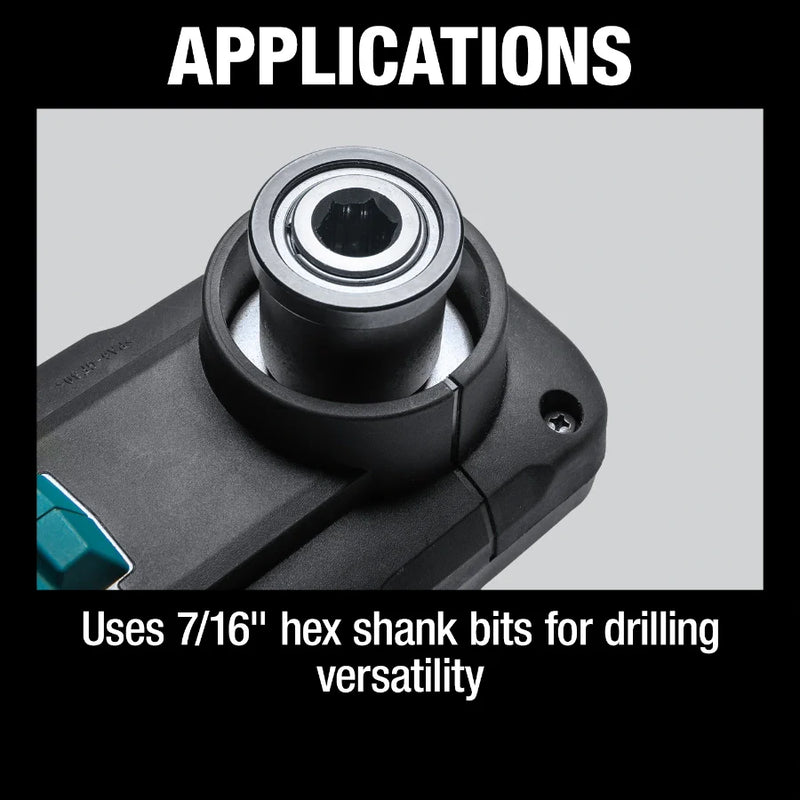 Makita XAD06Z 18V LXT Lithium-Ion Brushless Cordless 7/16" Hex Right Angle Drill