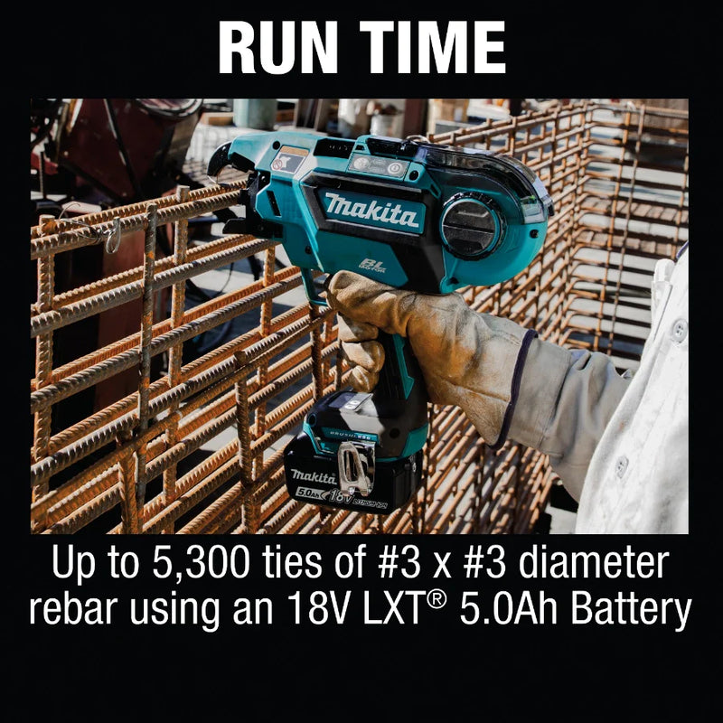 Makita XRT01TK 18V LXT® Lithium‑Ion Brushless Cordless Rebar Tying Tool Kit (5.0Ah)