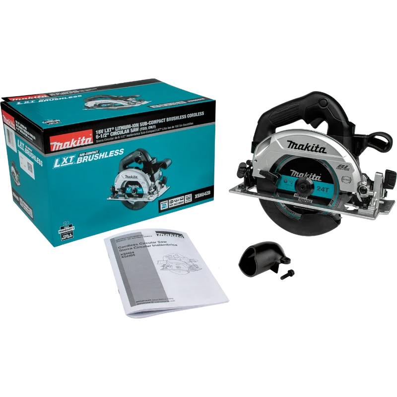 Makita XSH04ZB 18V LXT Sub-Compact Brushless Cordless 6-1/2" Circular Saw