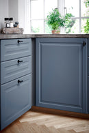 Matte Black "Manor" Knurled Cabinet Knobs and Drawer Pulls