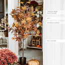 52 Inch Potted Foliage Maple Leaf Faux Tree by Decor Steals