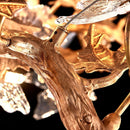 Maple Leaf Brass Chandelier
