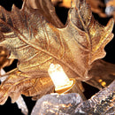 Maple Leaf Brass Chandelier