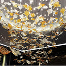 Maple Leaf Glass Chandelier