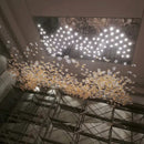 Maple Leaf Glass Chandelier