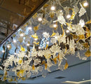 Maple Leaf Glass Chandelier