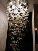 Maple Leaf Glass Chandelier