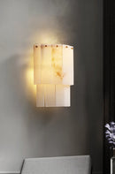 Alabaster 2 Layer Wall Lamp