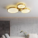 Alabaster 3 Heads Disc Ceiling Light