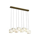 Simple Alabaster Box chandelier