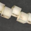 Simple Alabaster Box chandelier