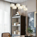 Simple Alabaster Box chandelier