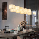 Simple Alabaster Box chandelier