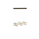 Simple Alabaster Box chandelier