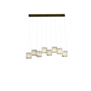 Simple Alabaster Box chandelier