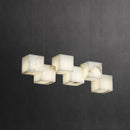 Simple Alabaster Box chandelier