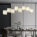 Simple Alabaster Box chandelier