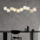 Simple Alabaster Box chandelier