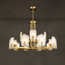 Alabaster Chandelier Copper Luxury