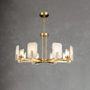 Alabaster Chandelier Copper Luxury