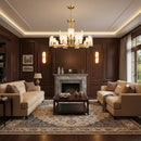 Alabaster Chandelier Copper Luxury