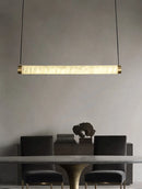 Strip Alabaster Chandelier