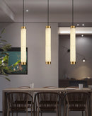 Strip Alabaster Chandelier