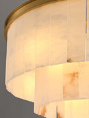 Modern Marble Tiered Chandelier