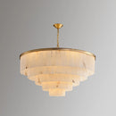 Modern Marble Tiered Chandelier