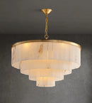 Modern Marble Tiered Chandelier