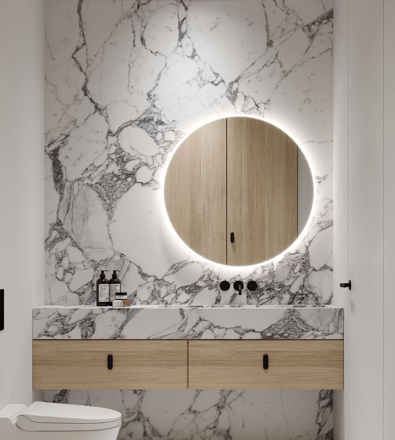 Zeek 32" BackLit LED lighted  Round Bathroom Wall Mirror M-RN32