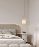 Alabaster Cylinder Pendant Light