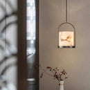 Alabaster Cylinder Pendant Light