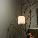 Alabaster Cylinder Pendant Light