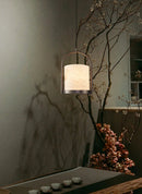 Alabaster Cylinder Pendant Light