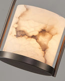 Alabaster Cylinder Pendant Light