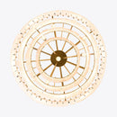 Rectangular Alabaster Tiered Round Chandelier