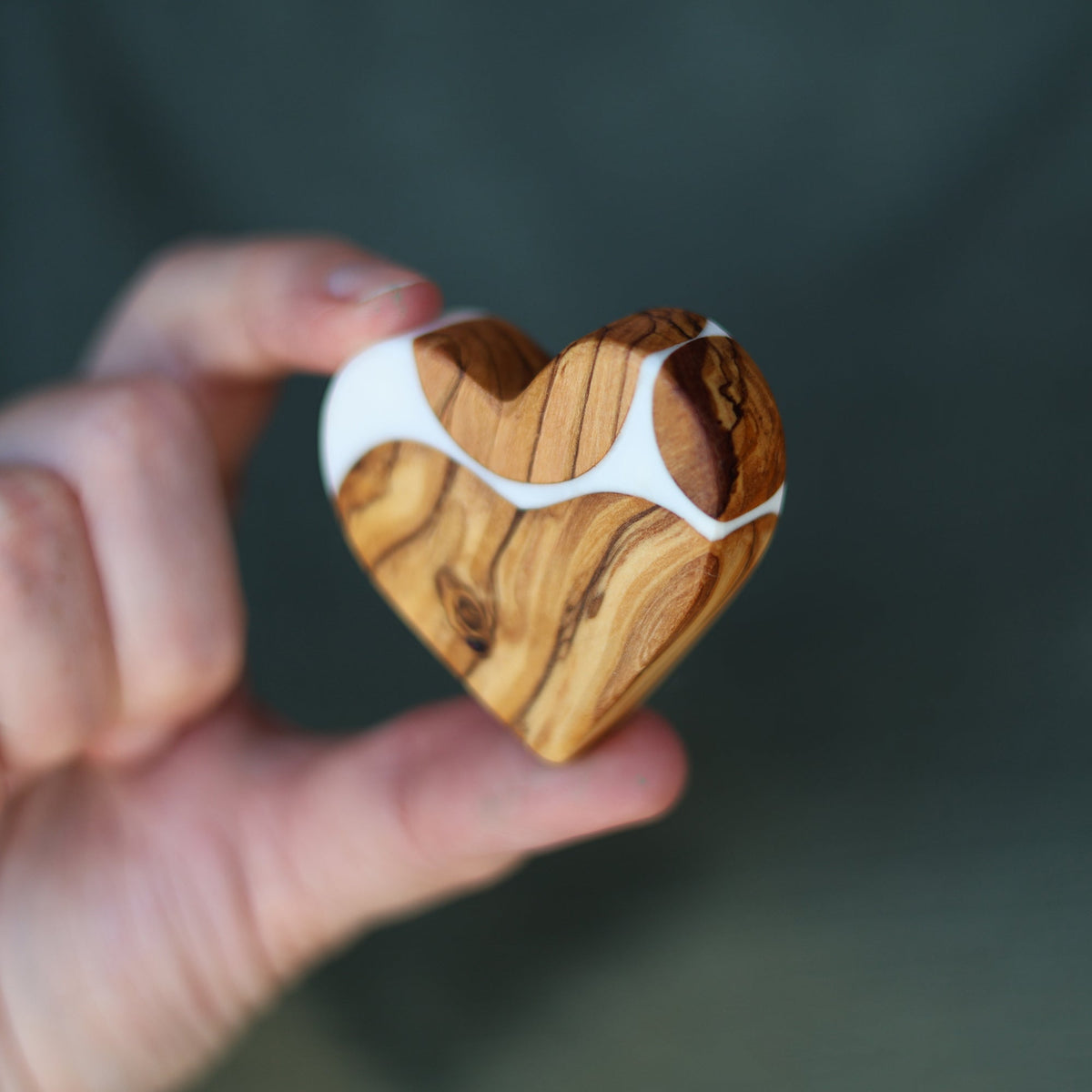 Reclaimed Olive & Resin Hearts, photo 9 of 10