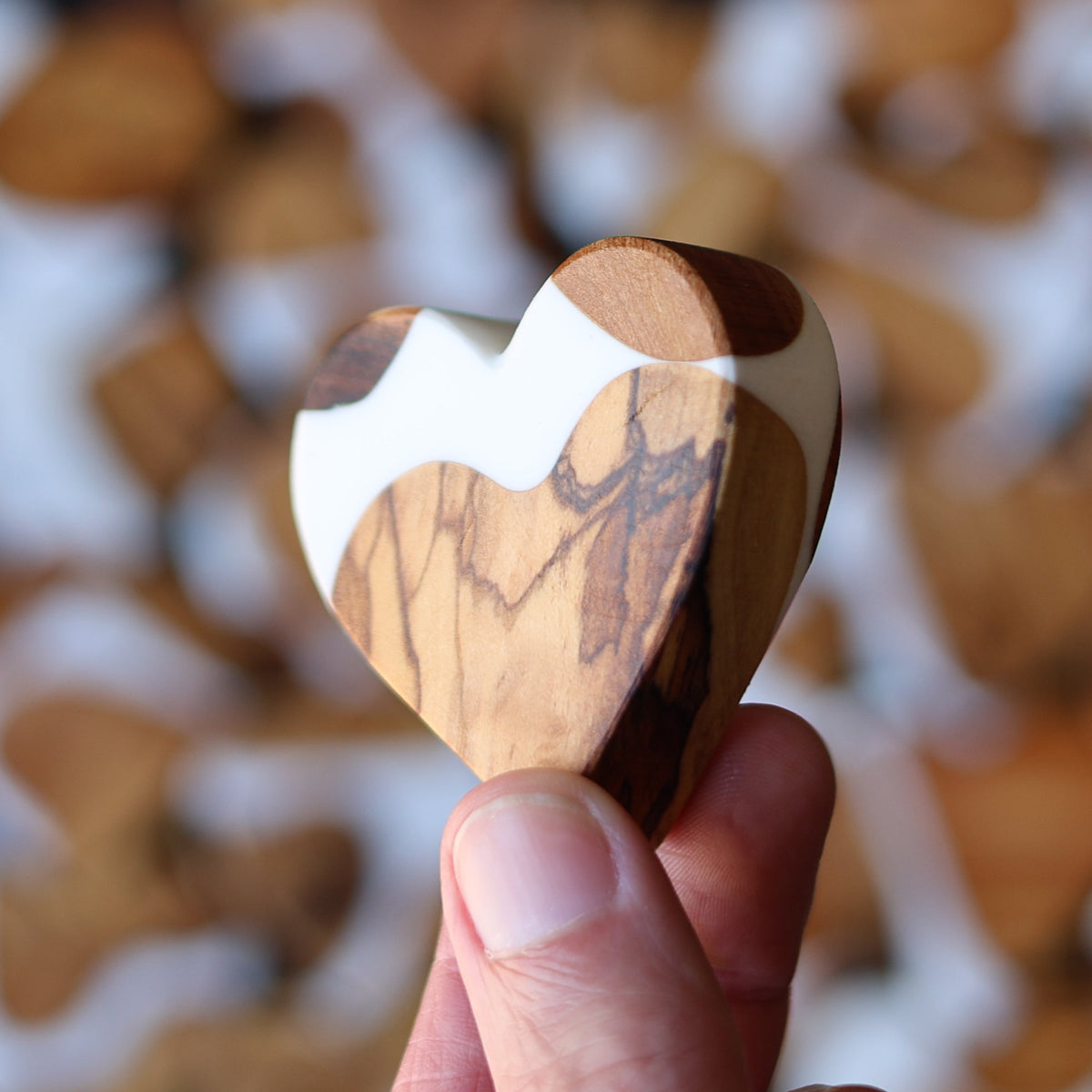 Reclaimed Olive & Resin Hearts, photo 7 of 10