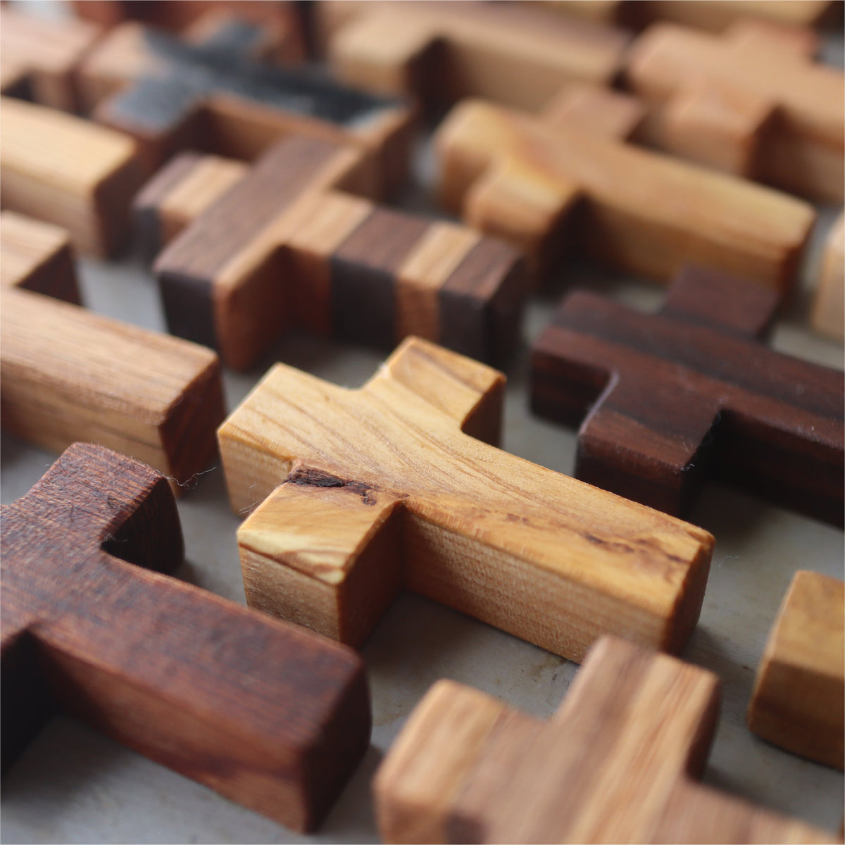 Handmade Wooden Pocket Crosses, photo 4 of 19