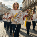 Marching Glockenspiel 29 Note Bell Lyre for Marching Band-Silver by LJGDeals