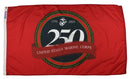 Marine 250th Anniversary Flag 3'x5' *Official* Made in USA by Flagman of America