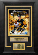 Mario Lemieux Pittsburgh Penguins 8x10 Framed Hockey Collage Photo with Engraved Autograph by Dynasty Sports & Framing