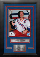 Mark Messier 500th Goal New York Rangers 8" x 10" Framed Hockey Photo with Engraved Autograph by Dynasty Sports & Framing